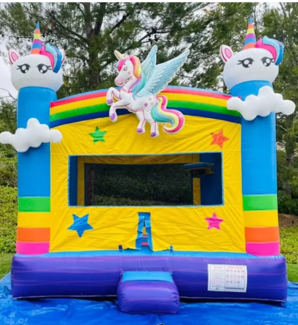 Rainbow Farts the Unicorn Bounce House!